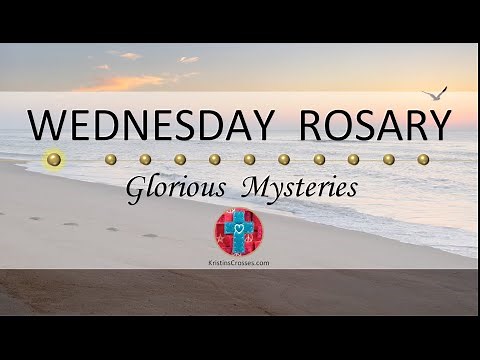 Wednesday Rosary • Glorious Mysteries of the Rosary ❤️ Footprints in the Sand at Sunrise