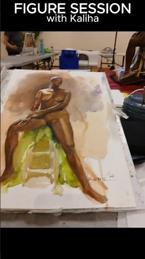 Beautiful Pose for this Figure Session #female #figuredrawing #contemporaryart