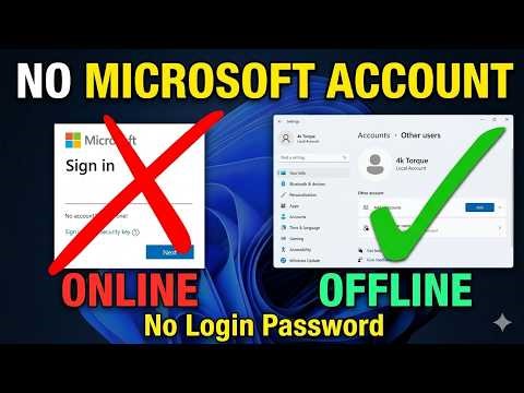 Create Multiple Windows 11 Local Account Without Microsoft Account or Offline & No Password! (2026)