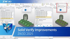 Refine your machining processes with the improved Solid Verify feature in #ZW3D 2025! Now with a new rollback function, this feature allows you to easily inspect and revert steps in the verification process, streamlining error detection and adjustments. 🔄🛠️ Plus, with improved solid verification efficiency, ZW3D 2025 helps you reduce machining time through more effective tool path planning. 🚀 👉 Start your 30-day free trial of ZW3D 2025 today and experience firsthand: https://www.zwsoft.com/p
