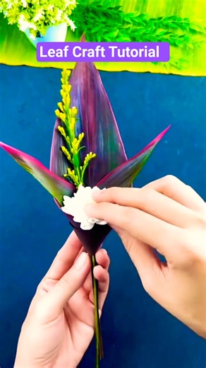Leaf Craft Tutorial | Natural Handicraft Making #handmadecraft #handicraft #trendingshorts