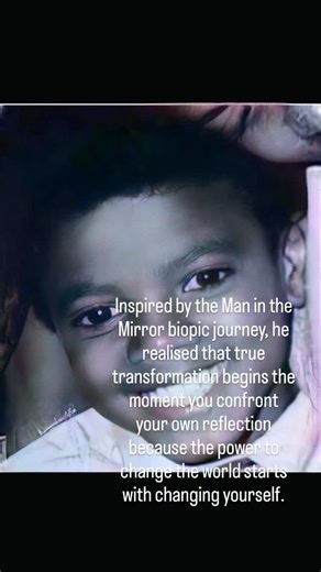 He stood before the mirror, not to admire his reflection, but to confront it. In the quiet stillness, he realised that true change does not begin in the world around him, but within the man staring back at him. Every flaw reflected a lesson, every scar a testimony, every tear a turning point. Inspired by Michael Jackson’s timeless message, he understood that transformation requires courage courage to acknowledge, to heal, and to rise. So he made a promise to the mirror, and to himself: to be bet