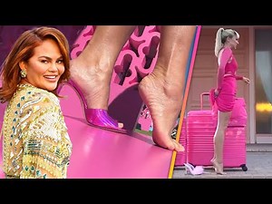 Chrissy Teigen and Shay Mitchell Recreate Barbie Shoe Moment — and One FAILS!
