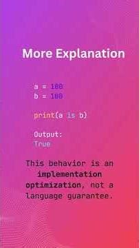 Operators in Python - Identity Operators | Concepts under 2 minutes with examples