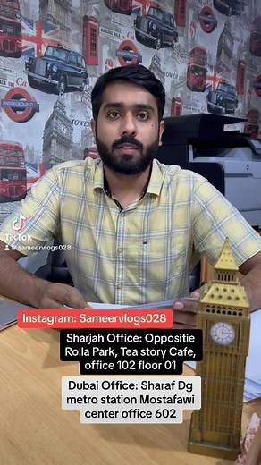 Call: 0527762231, Sharjah Office: Oppositie Rolla park, Tea Story cafe, Office 102 Floor 01 Sharjah | Sameer Vlogs