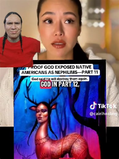 Somebody's been watching my content and learning. Now she's trying to flip the script and say we're evil now and we deserve to get colonized.Her page is @Prophetess Cairi #joyaih #nativetiktok #IndigenousTikTok #seneca