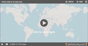 Paphos Tombs Of The Kings Walk on plotaroute.com