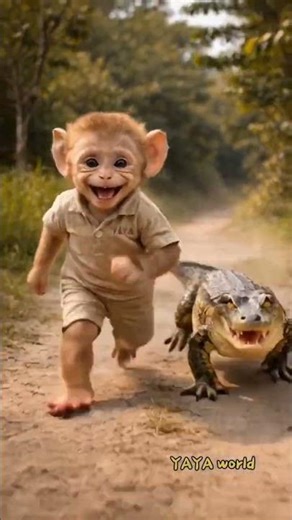 monkey safe crocodile life