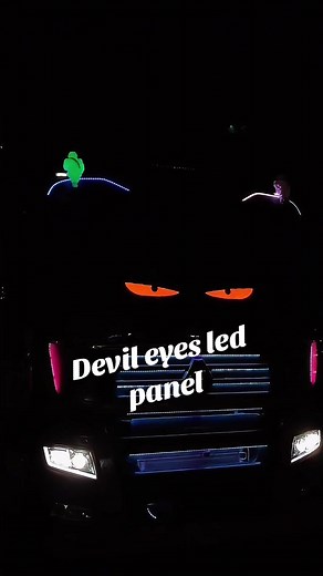 Customizable Devil Eyes LED Panel for Car Enthusiasts