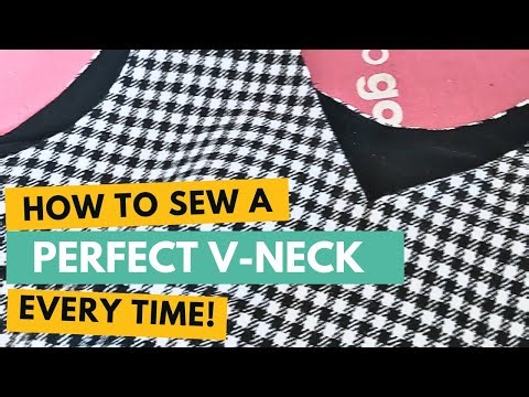Perfect V neck sewing technique for beginners