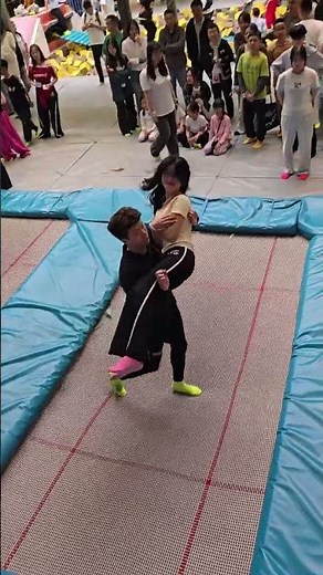Extreme Jumping Fun at Trampoline Park 🛝 #jump #trending #shorts