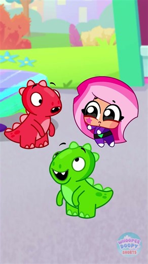 Whose Dino Footprints Are These? 🦖👣 Help Villainess Find the Babies! #kids #cartoons