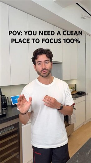 pov: you can't concentrate until your place is clean