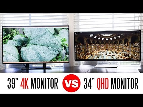 Whats Better A 39" 4k Monitor Or A 34" QHD UltraWide Monitor?