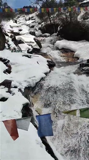 Khanda Waterfall | Mount Katao | North Sikkim #viral #travel #youtubeshorts #millionviews#mountains