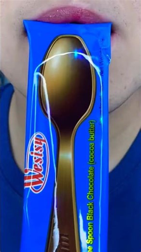 asmr SATISFYING CHOCOLATE SPOON eating sounds 🥄🥣🤓 #eatingshow #asmr #mukbang #youtubeshorts #shorts