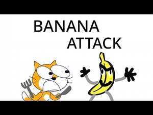 Scratch cat and the alien banana!!!