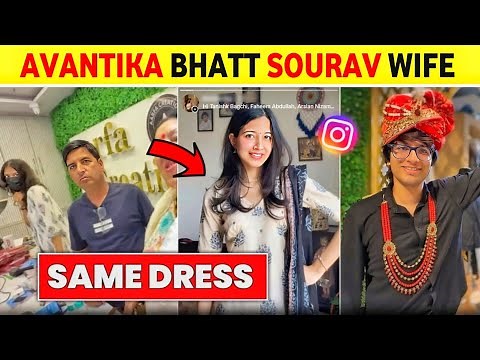 Avantika Bhatt Sourav Joshi Wife ? l Sourav Joshi Wife Face Reveal | Avantika Bhatt Photo