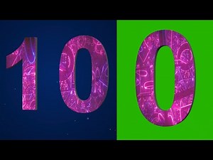 4K Countdown Timer Animation | 10 to 0 | Green Screen VFX Free Download