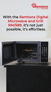 Say hello to stress-free cooking! The Ramtons RM/589 23L Digital Microwave Grill is packed with 7 auto menus and dual settings to give you endless possibilities. Make every meal an adventure.Ready to make your meals exciting and effortless? Get it now for KES14,650 on https://bit.ly/3MgqIBW. | MyRamtons