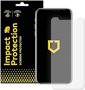 RhinoShield Screen Protector compatible with [iPhone Xs/X] | Impact Protection - High Strength Impact Damping/Dispersion Technology - Clear and Scratch Screen Protection