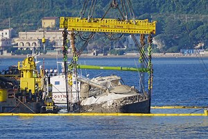 Mike Lynch’s superyacht seen on the surface for the first time since it sank