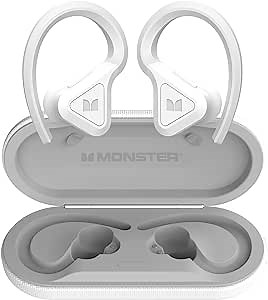 Monster DNA Fit Wireless Bluetooth Earbuds - Noise Cancelling Earbuds with Wireless Charging Case & Built-in Microphone, Water Resistant Bluetooth Headphones & Ear Buds