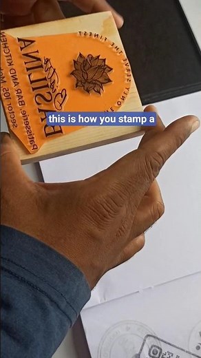 Large Custom Logo Stamp demo