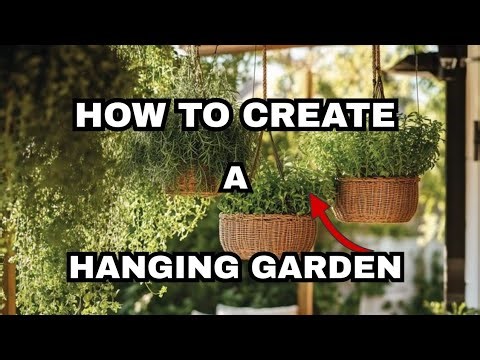 How To Create A Hanging Garden #garden #gardentip #gardenhacks #sustainableliving #gardenplants