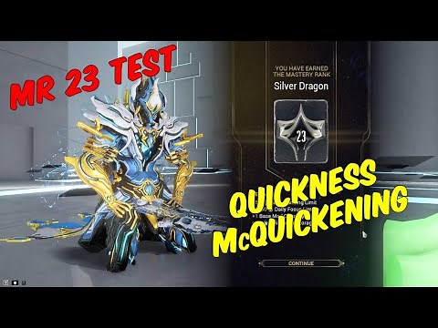Mobility not a problem. Warframe Mastery Rank 23 Test