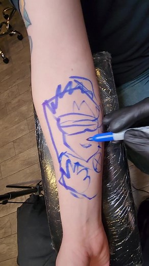 Okay, I loved doing this Comic Book style tattoo. #tattoo #tattoos #comics #comicbook #comicbooktattoo #marvel #marveltattoo #xmen #xmentattoo #cyclops #cyclopstattoo