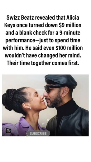 Alicia Keys Turned Down $9 Million & a Blank Check for This Reason LoveOverMoney #CelebrityNews