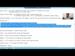 33 - ABAP Dictionary - Search Help - Default Value and SDI's