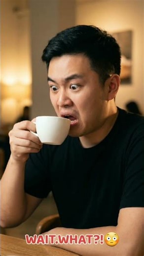 First Time Drinking Coffee… BIG MISTAKE 😂☕ #shorts #funny #coffee #viral