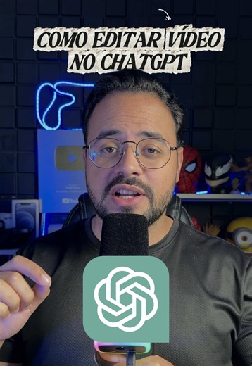 Como editar vídeos no ChatGPT com GPT-6 Astra 🎬🤖 Eu enviei meu vídeo, descrevi a edição que queria e recebi um arquivo para baixar. 👀 Neste vídeo, mostro meu teste de edição com inteligência artificial no ChatGPT Work, usando cortes de pausas e repetições, legendas dinâmicas, gráficos animados, trilha sonora e tratamento de áudio e cor. 📲 O processo que usei: 1. Anexei meu vídeo original à conversa. 2. Pedi os cortes, as legendas, os efeitos e o estilo visual que queria. 3. Solicitei o forma