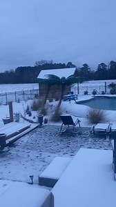 7.9K views · 38 reactions | Lemark Harris' pool oasis in Pembroke, North Carolina, is now a winter wonderland! | WMBF News | Facebook