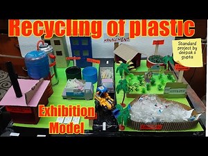 recycling of plastic waste working model waste management #schoolproject #plasticrecycling #plastic