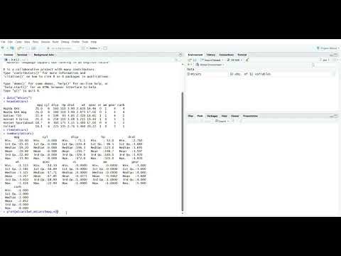 Regression analysis on R studio(concept from basic)
