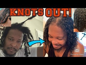 How to Detangle extremely Matted, knotted natural hair to retain maximum length/ less breakage