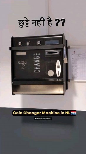 38K views · 123 reactions | Coin changer machine in Netherlands  . Hai na mast? . . #lifestyle #vlog #netherlands #europe | Go With Sameer | Facebook