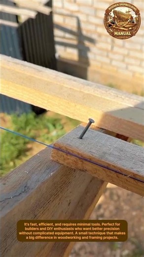 Simple Nail Trick for Perfect Wood Alignment – Fast & Accurate Framing
