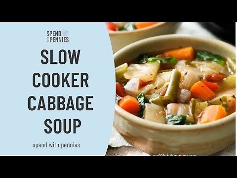 Slow Cooker Vegetable Cabbage Soup
