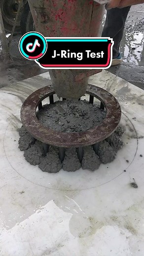 J-Ring Tesing SCC Concrete #slag #fyp #shorts #Cement #strength #CMI #flow