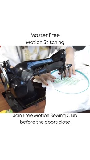 Doors close in 2 days! Join Free Motion Sewing Club as a founding member before it’s too late ✨ | Vania Santos
