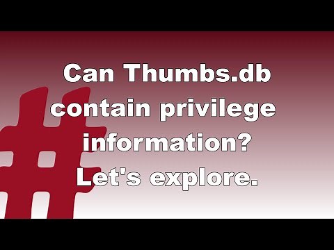 What is inside Thumbs.db file? // Tip 62