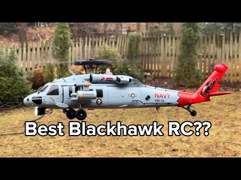 Eachine E200EXP / Yuxiang F09 UH-60 RC Helicopter, Navy Blackhawk Review, Flight Test & Comparisons