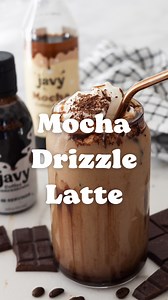4.3K views · 23 reactions | Mocha Drizzle Latte! 襤 Ingredients 1-2 tsp Mocha Javy Coffee Concentrate 1 cup milk of choice 1-2 tablespoons Javy Mocha Syrup 1 tablespoon Chocolate Sauce Drizzle Coffee Ice Whipped Cream Chocolate shavings Directions Drizzle a glass with chocolate sauce, add Javy, Mocha syrup and milk. Stir to combine. Add ice. Pour whipped cream on top of the drink. Garnish with chocolate shavings. | Javvy Coffee | Facebook