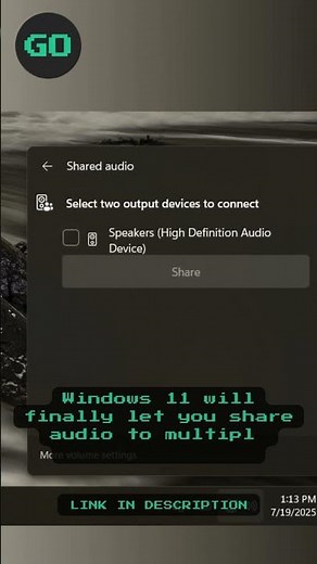 Windows 11 will finally let you share audio to multiple devices at once