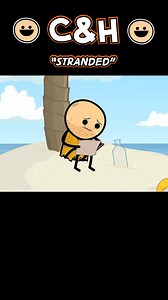 I hope that someone gets my message in a bottle #stranded #explosm #animation #humor | Cyanide & Happiness