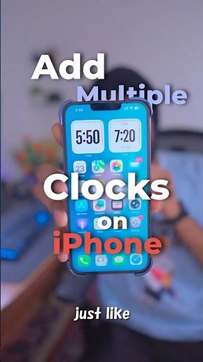 How to get multiple clocks on your iPhone screen! 🕒🌍